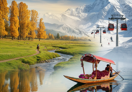 Chandigarh to Srinagar Quick Getaway with Lakes & Gardens